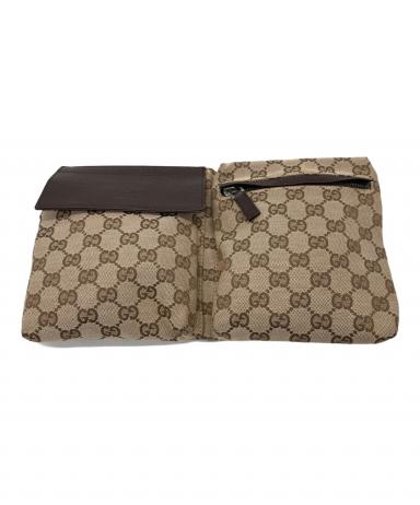 正規品GUCCI ボディバッグ・ウエストポーチ ベージュ 中古・古着通販】GUCCI (グッチ) ウエストポーチ ベージュ｜ブランド