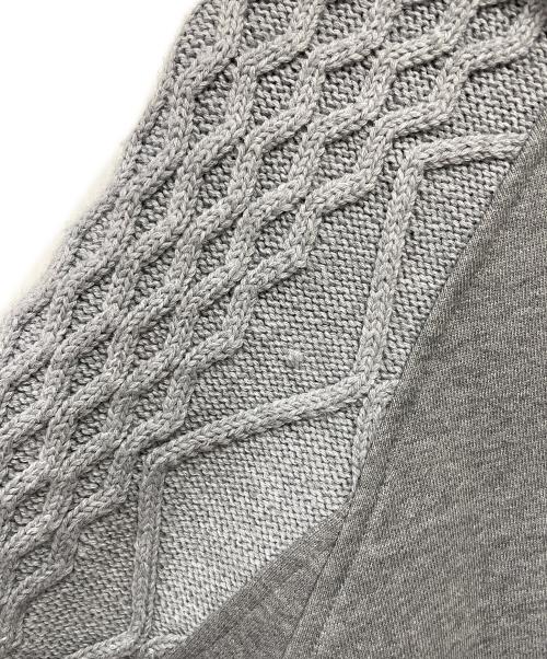 DIESEL（ディーゼル）DIESEL (ディーゼル) ラグランニット ジップパーカー グレー サイズ:XXS 未使用品の古着・服飾アイテム