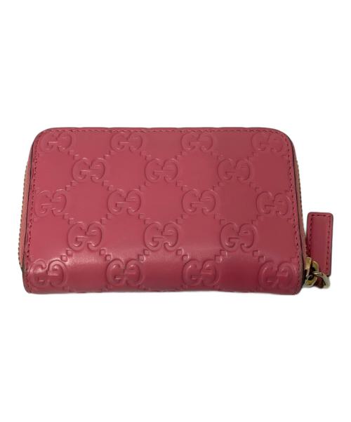 GUCCI（グッチ）GUCCI (グッチ) カードケース グッチシマ ピンクの古着・服飾アイテム