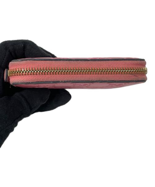 GUCCI（グッチ）GUCCI (グッチ) カードケース グッチシマ ピンクの古着・服飾アイテム