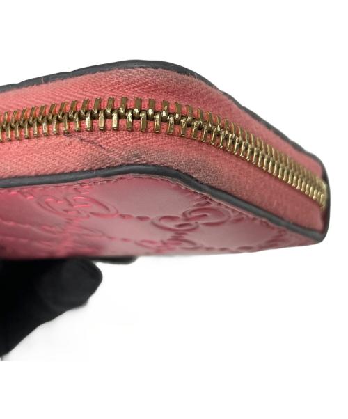 GUCCI（グッチ）GUCCI (グッチ) カードケース グッチシマ ピンクの古着・服飾アイテム