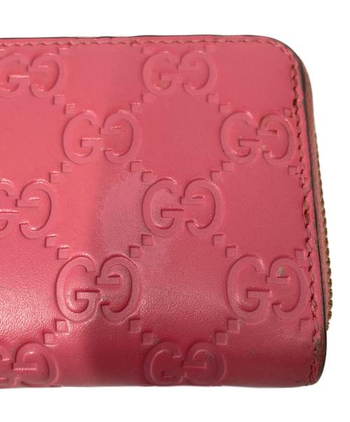 GUCCI（グッチ）GUCCI (グッチ) カードケース グッチシマ ピンクの古着・服飾アイテム