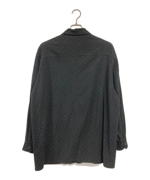 COMOLI（コモリ）COMOLI (コモリ) シルクノイル ドットシャツジャケット ブラック サイズ:1 未使用品の古着・服飾アイテム