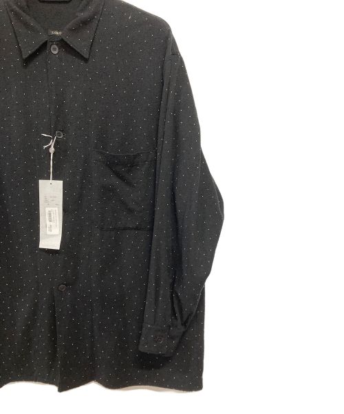 COMOLI（コモリ）COMOLI (コモリ) シルクノイル ドットシャツジャケット ブラック サイズ:1 未使用品の古着・服飾アイテム