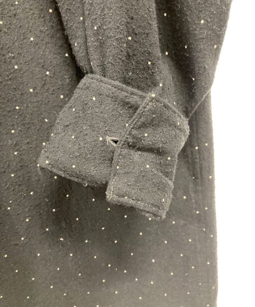 COMOLI（コモリ）COMOLI (コモリ) シルクノイル ドットシャツジャケット ブラック サイズ:1 未使用品の古着・服飾アイテム