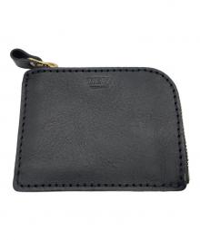 Herz（ヘルツ）の古着「L字ファスナーミニ財布」｜ブラック