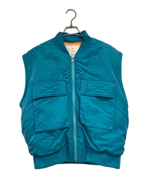 Sea Room lynn（シールームリン）Sea Room lynn (シールームリン) オーバーサイズBIGポケットMA-1 ブルー サイズ:FREEの古着・服飾アイテム