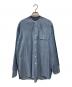 WOOLRICH（ウールリッチ）の古着「バンドカラーシャツ」｜ブルー