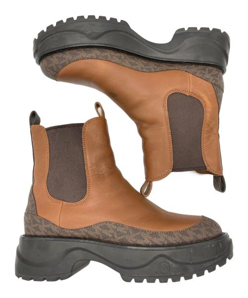 MICHAEL KORS（マイケル・コース）MICHAEL KORS (マイケルコース) サイドゴアブーツ ブラウン サイズ:7Mの古着・服飾アイテム