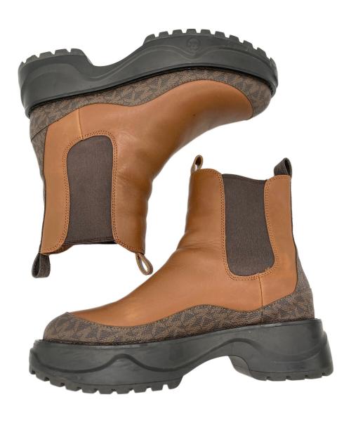 MICHAEL KORS（マイケル・コース）MICHAEL KORS (マイケルコース) サイドゴアブーツ ブラウン サイズ:7Mの古着・服飾アイテム