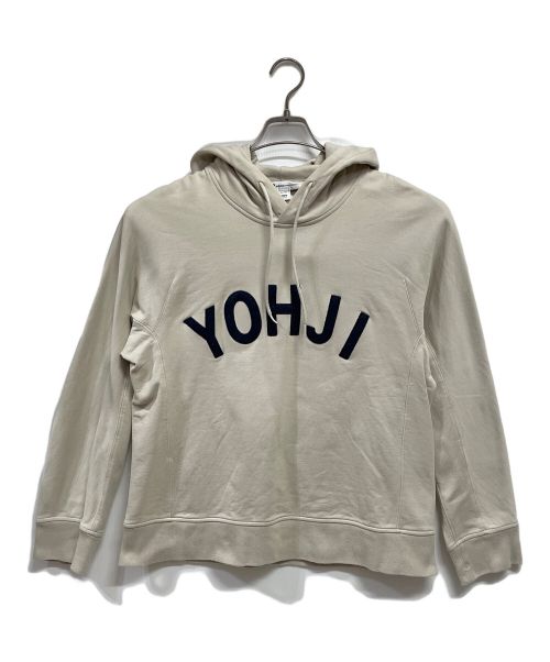 Y-3（ワイスリー）Y-3 (Y-3) adidas (アディダス) YOHJI YAMAMOTO (ヨージヤマモト) プルオーバーパーカー ライトグレー×ブルー サイズ:XLの古着・服飾アイテム