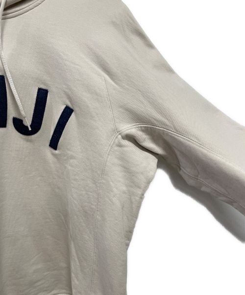 Y-3（ワイスリー）Y-3 (Y-3) adidas (アディダス) YOHJI YAMAMOTO (ヨージヤマモト) プルオーバーパーカー ライトグレー×ブルー サイズ:XLの古着・服飾アイテム