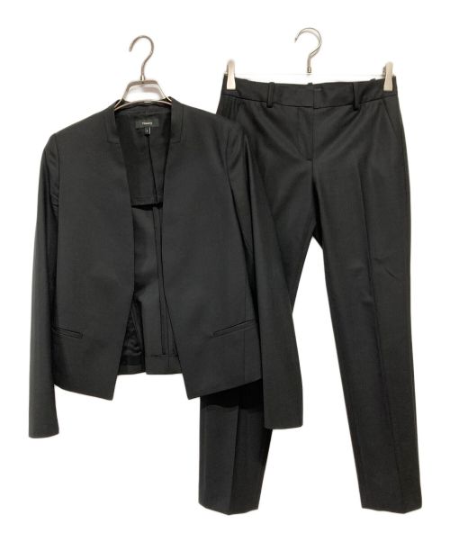 theory（セオリー）theory (セオリー) セットアップスーツ ブラックの古着・服飾アイテム