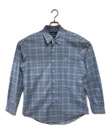 POLO RALPH LAUREN（ポロ・ラルフローレン）の古着「チェックシャツ」｜スカイブルー×グリーン