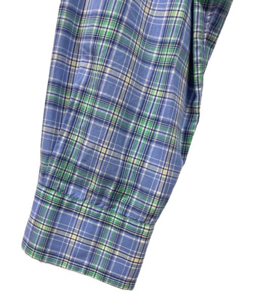 POLO RALPH LAUREN（ポロ・ラルフローレン）POLO RALPH LAUREN (ポロ・ラルフローレン) チェックシャツ スカイブルー×グリーン サイズ:Lの古着・服飾アイテム