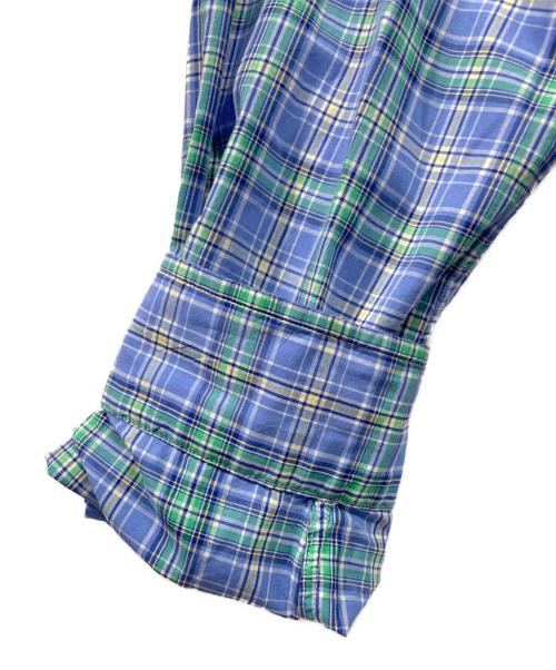 POLO RALPH LAUREN（ポロ・ラルフローレン）POLO RALPH LAUREN (ポロ・ラルフローレン) チェックシャツ スカイブルー×グリーン サイズ:Lの古着・服飾アイテム