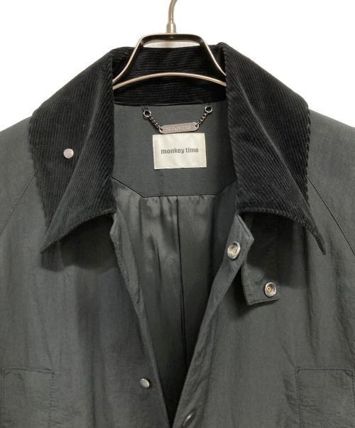MONKEY TIME（モンキータイム）MONKEY TIME (モンキータイム) オーバーサイズコート ブラック サイズ:Mの古着・服飾アイテム