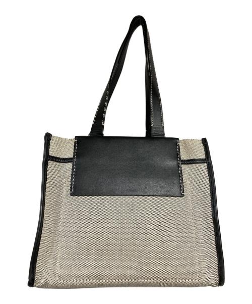 PROENZA SCHOULER（プロエンザ スクーラー）Proenza Schouler (プロエンザ スクーラー) キャンバストートバッグ グレーの古着・服飾アイテム