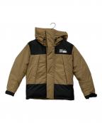 FIRST DOWNファーストダウン）の古着「ダウン ジャケット フーディ トープ」｜ブラウン×ブラック