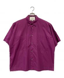 STUDIO NICHOLSON（スタジオ ニコルソン）の古着「半袖シャツ」｜パープル