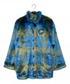 NIKEナイキ）の古着「フェイクファージャケット」｜ブルー