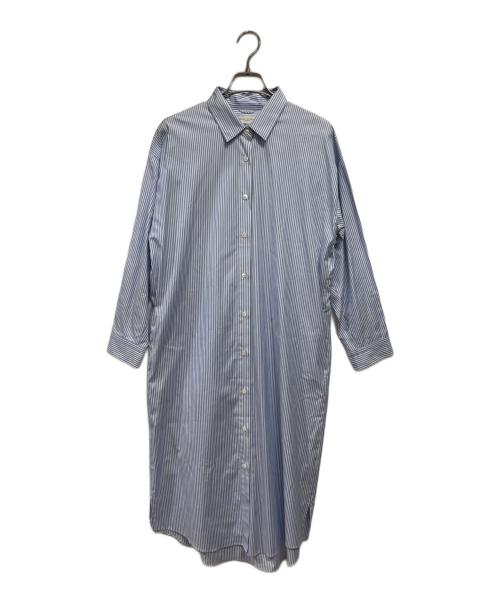 MACKINTOSH LONDON（マッキントッシュ ロンドン）MACKINTOSH LONDON (マッキントッシュ ロンドン) ストライプシャツワンピース スカイブルー サイズ:38の古着・服飾アイテム