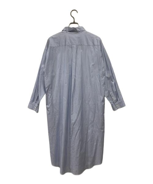 MACKINTOSH LONDON（マッキントッシュ ロンドン）MACKINTOSH LONDON (マッキントッシュ ロンドン) ストライプシャツワンピース スカイブルー サイズ:38の古着・服飾アイテム