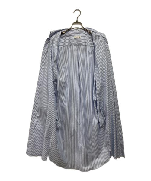 MACKINTOSH LONDON（マッキントッシュ ロンドン）MACKINTOSH LONDON (マッキントッシュ ロンドン) ストライプシャツワンピース スカイブルー サイズ:38の古着・服飾アイテム