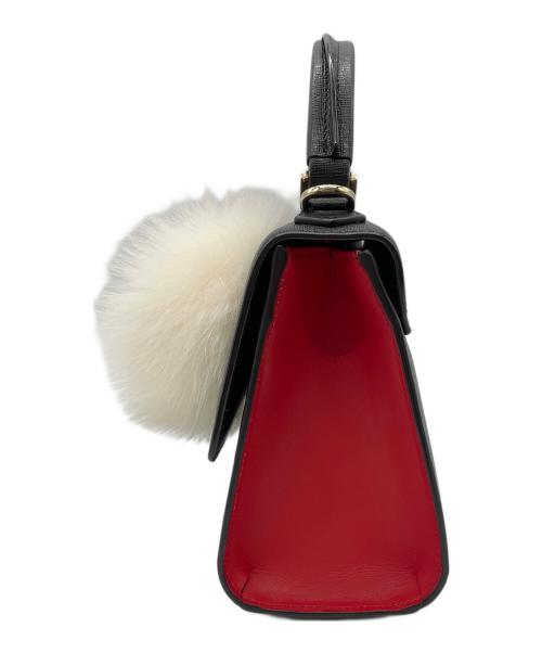 les petits joueurs（レプティジュール）LES PETITS JOUEURS (レプティジュール) レザーショルダーバッグ ブラックの古着・服飾アイテム