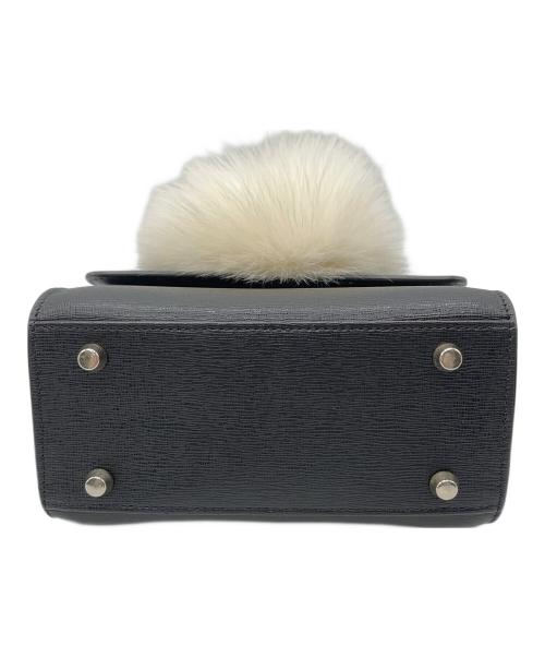 les petits joueurs（レプティジュール）LES PETITS JOUEURS (レプティジュール) レザーショルダーバッグ ブラックの古着・服飾アイテム