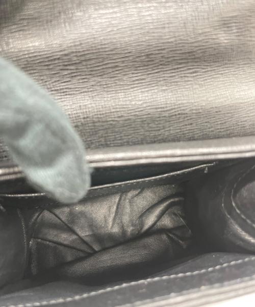 les petits joueurs（レプティジュール）LES PETITS JOUEURS (レプティジュール) レザーショルダーバッグ ブラックの古着・服飾アイテム