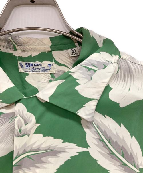 Sun Surf（サンサーフ）Sun Surf (サンサーフ) アロハシャツ グリーン サイズ:Sの古着・服飾アイテム