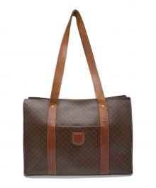 CELINE（セリーヌ）の古着「マカダム トリオンフトートバッグ」｜ブラウン
