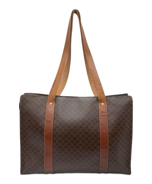 CELINE（セリーヌ）CELINE (セリーヌ) マカダム トリオンフトートバッグ ブラウンの古着・服飾アイテム