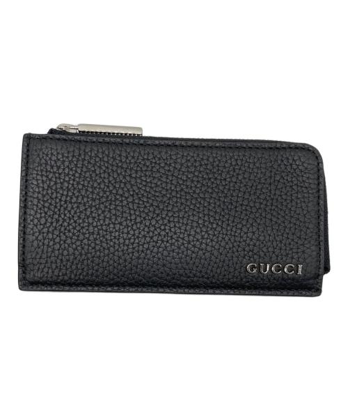 GUCCI（グッチ）GUCCI (グッチ) ロゴ コインウォレット ブラックの古着・服飾アイテム