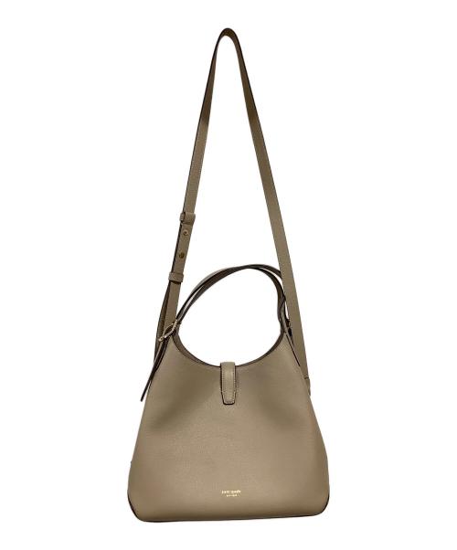 Kate Spade（ケイトスペード）Kate Spade (ケイトスペード) デコ ミディアム クロスボディ トート ベージュの古着・服飾アイテム