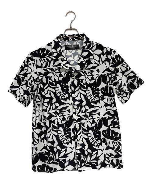 HYDROGEN（ハイドロゲン）HYDROGEN (ハイドロゲン) 柄シャツ ホワイト×ブラック サイズ:Sの古着・服飾アイテム