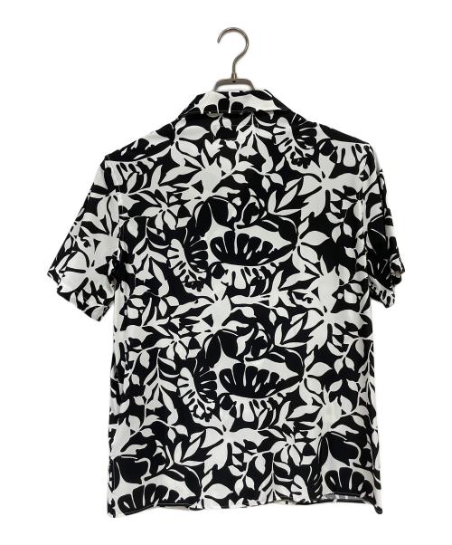 HYDROGEN（ハイドロゲン）HYDROGEN (ハイドロゲン) 柄シャツ ホワイト×ブラック サイズ:Sの古着・服飾アイテム