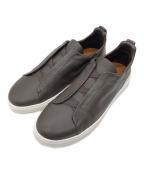 ZEGNAゼニア）の古着「ブラウン Triple Stitch™ SECONDSKINスニーカー」｜ブラウン