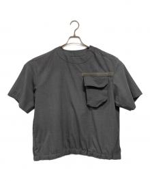 sacai（サカイ）の古着「Suiting Mix Pullover」｜グレー