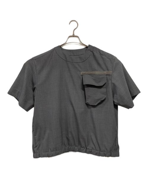 sacai（サカイ）sacai (サカイ) Suiting Mix Pullover グレー サイズ:1の古着・服飾アイテム