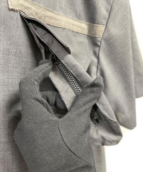 sacai（サカイ）sacai (サカイ) Suiting Mix Pullover グレー サイズ:1の古着・服飾アイテム