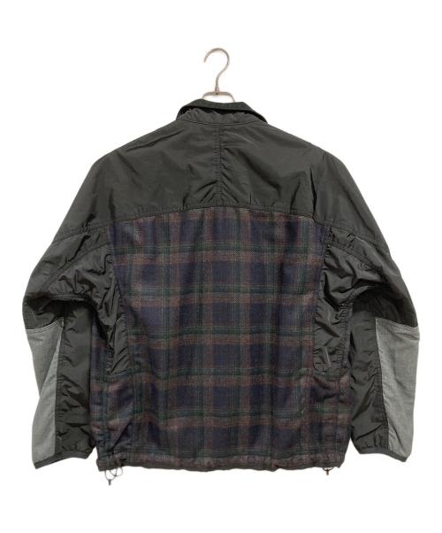 JUNYA WATANABE MAN（ジュンヤワタナベマン）JUNYA WATANABE MAN (ジュンヤワタナベマン) COMME des GARCONS (コムデギャルソン) ブルゾン ブラック×グレー サイズ:Mの古着・服飾アイテム