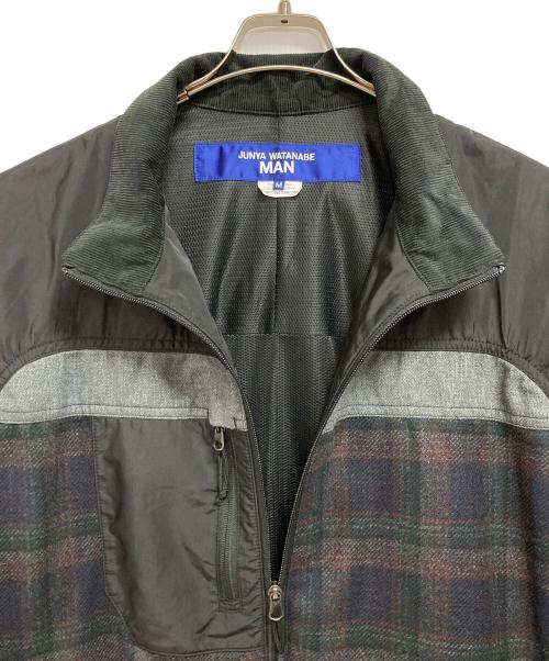 JUNYA WATANABE MAN（ジュンヤワタナベマン）JUNYA WATANABE MAN (ジュンヤワタナベマン) COMME des GARCONS (コムデギャルソン) ブルゾン ブラック×グレー サイズ:Mの古着・服飾アイテム