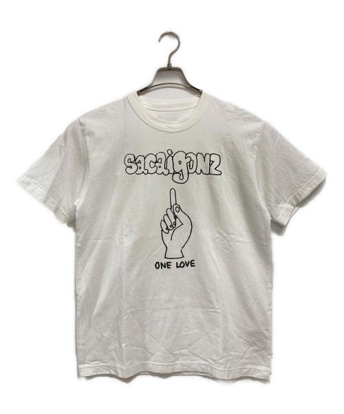 sacai（サカイ）sacai (サカイ) Tシャツ ホワイト×ブラック サイズ:2の古着・服飾アイテム