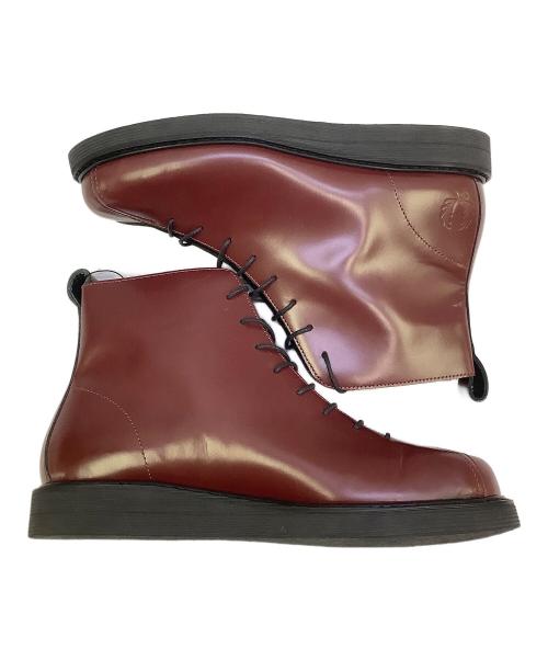 FRED PERRY（フレッドペリー）FRED PERRY (フレッドペリー) レースアップブーツ レッド サイズ:41 未使用品の古着・服飾アイテム