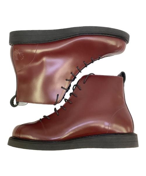 FRED PERRY（フレッドペリー）FRED PERRY (フレッドペリー) レースアップブーツ レッド サイズ:41 未使用品の古着・服飾アイテム