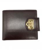 Salvatore Ferragamoサルヴァトーレ フェラガモ）の古着「2つ折り財布」｜ブラウン
