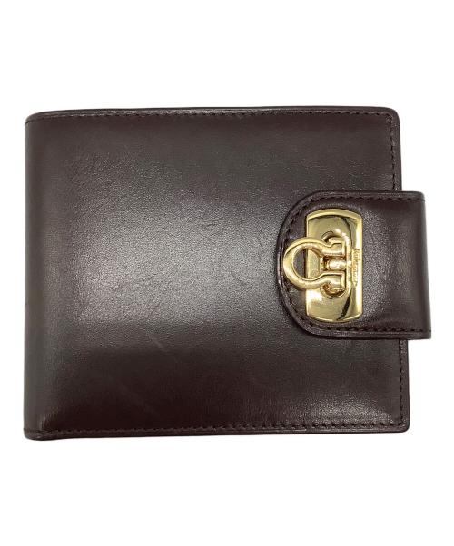 Salvatore Ferragamo（サルヴァトーレ フェラガモ）Salvatore Ferragamo (サルヴァトーレ フェラガモ) 2つ折り財布 ブラウンの古着・服飾アイテム