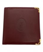 Cartierカルティエ）の古着「2つ折り財布」｜レッド